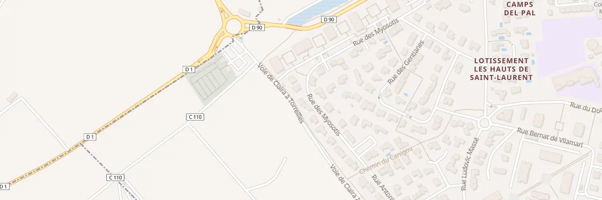 Plan du 18 Rue des Myosotis à Saint-Laurent-de-la-Salanque