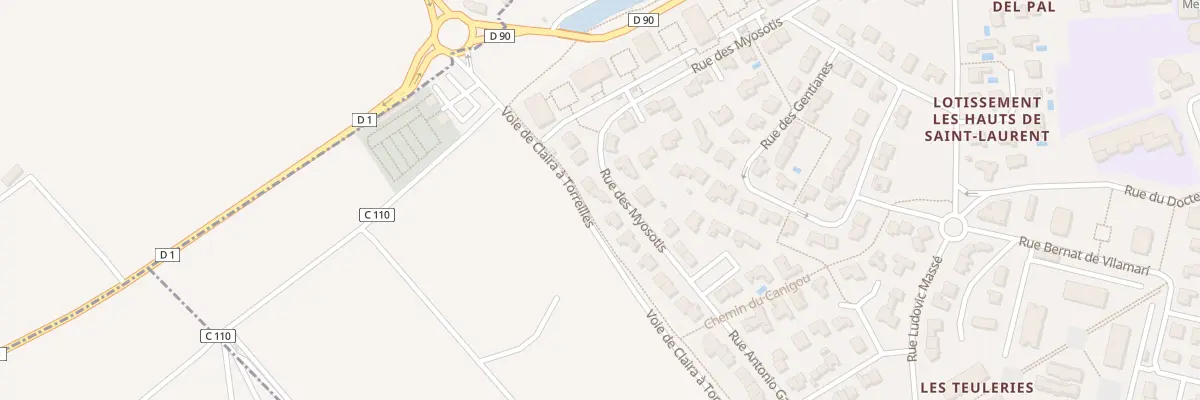 Plan du 20 Rue des Myosotis à Saint-Laurent-de-la-Salanque