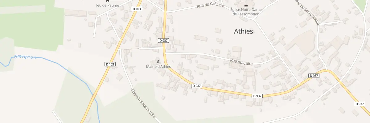 Plan du 4 Rue du Caire à Athies