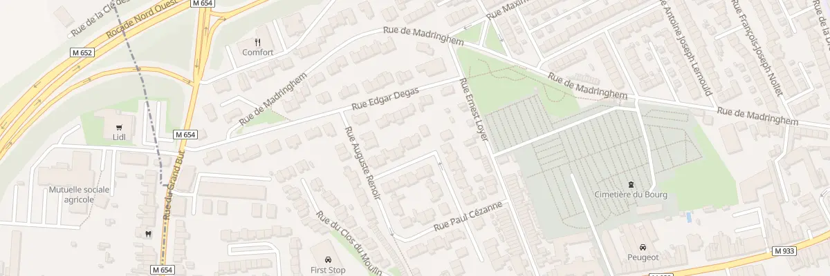 Plan du 4 Rue Paul Gauguin à Lille