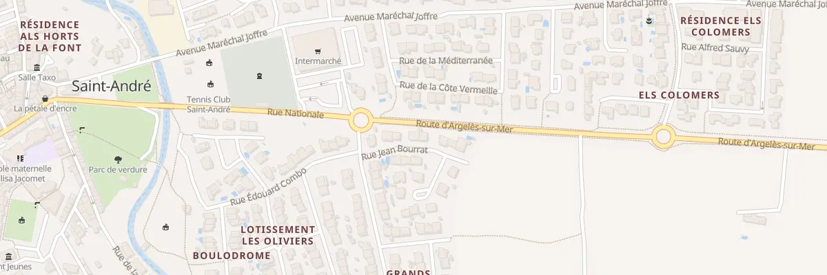 Plan du 6 Rue Jean Bourrat à Saint-André