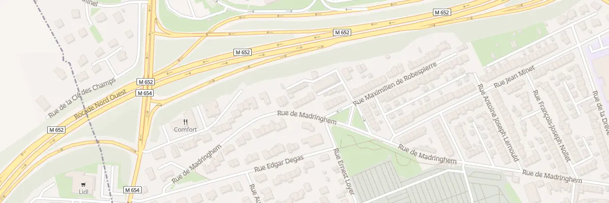 Plan du 32 Rue de Madringhem à Lille