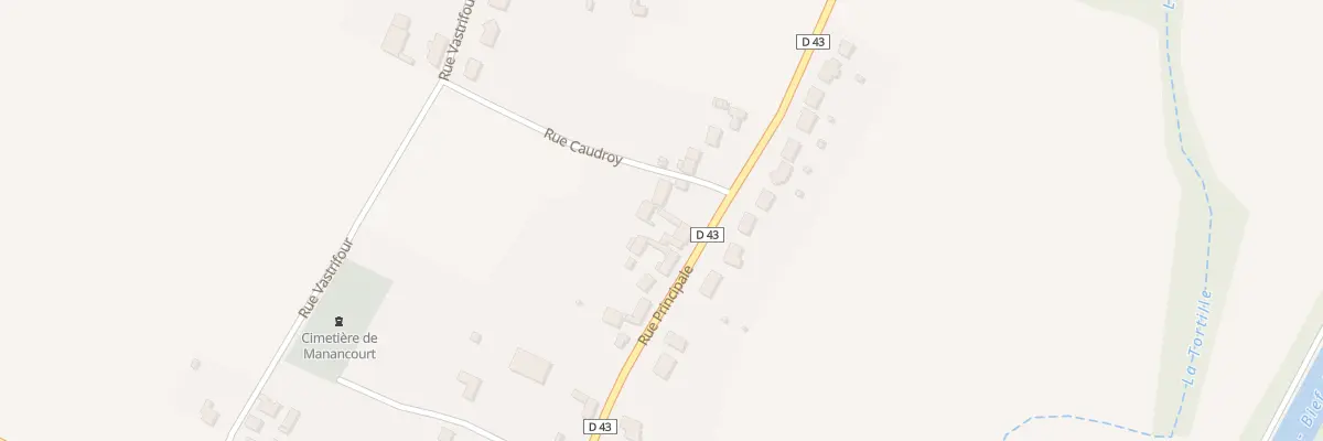 Plan du 19 Rue Principale à Étricourt-Manancourt