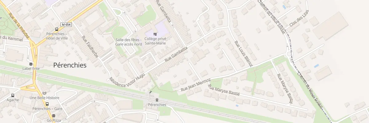 Plan du 77 Rue Gambetta à Pérenchies