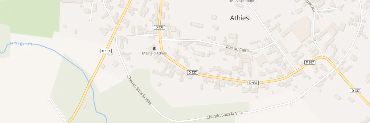 Plan du 7 Rue du Dessous à Athies