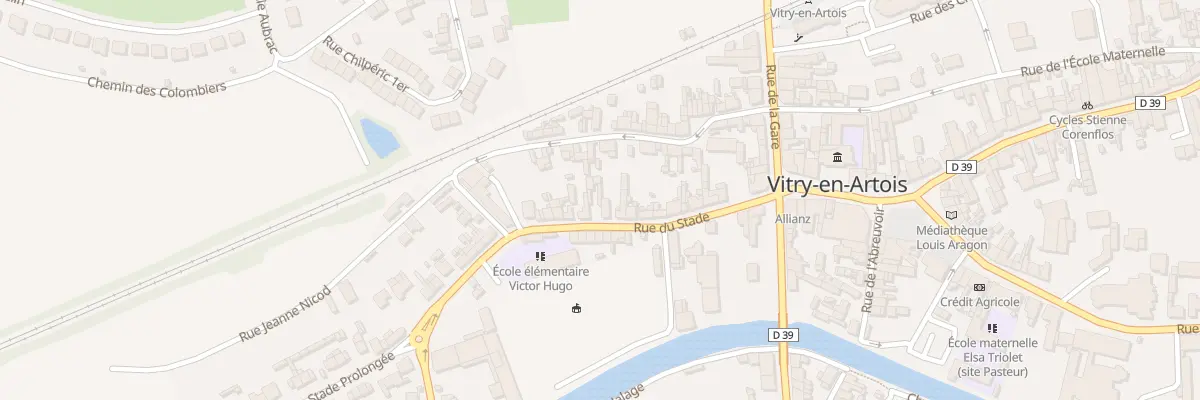 Plan du 18 Rue du Stade à Vitry-en-Artois
