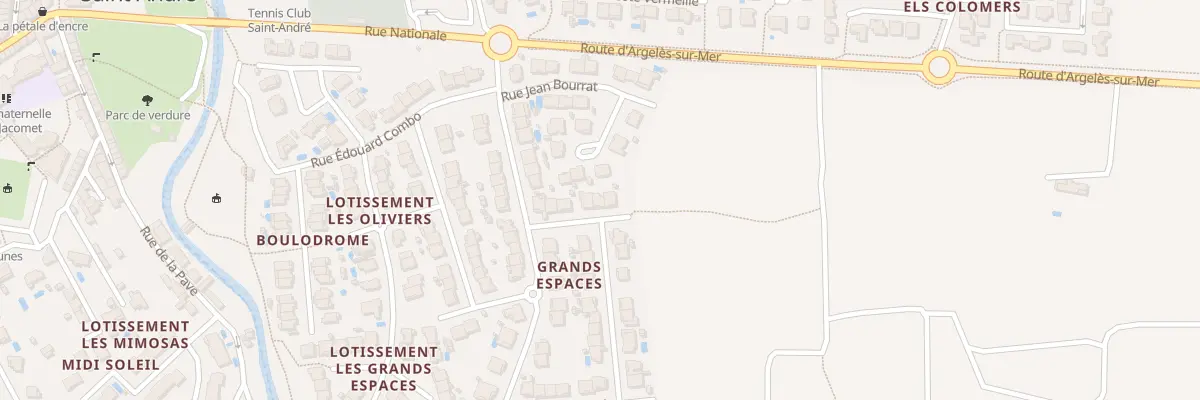 Plan du 10 Rue Deodat de Severac à Saint-André