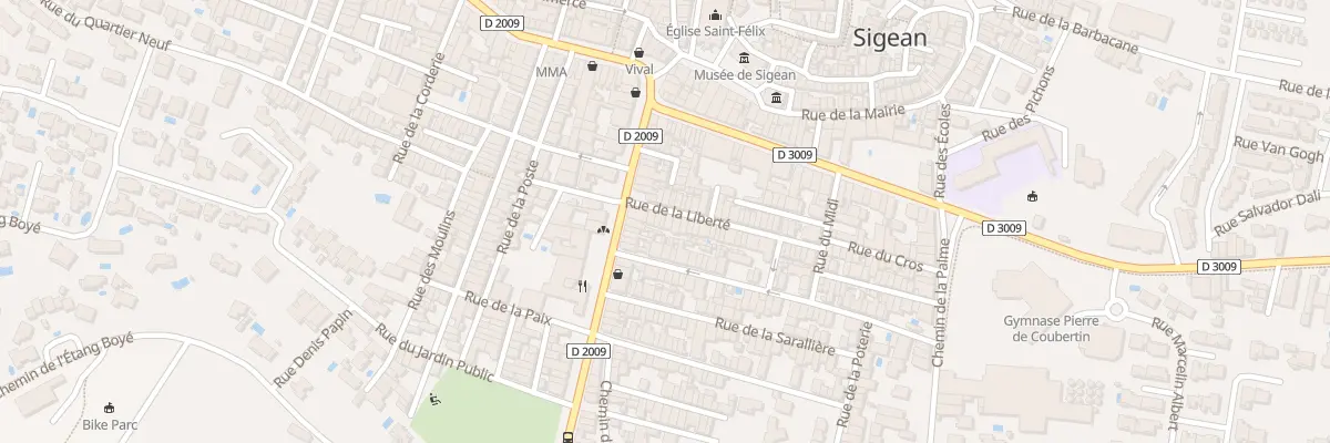 Plan du 6 Rue de la Liberte à Sigean