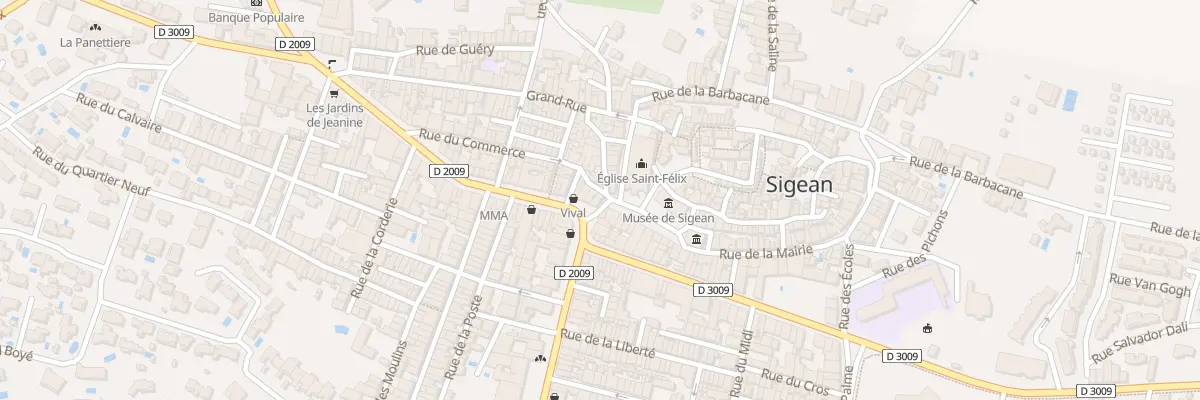Plan du 10 Av de Narbonne à Sigean