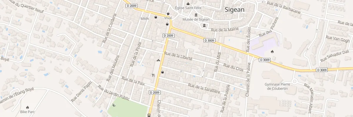 Plan du 8 Rue de la Liberte à Sigean