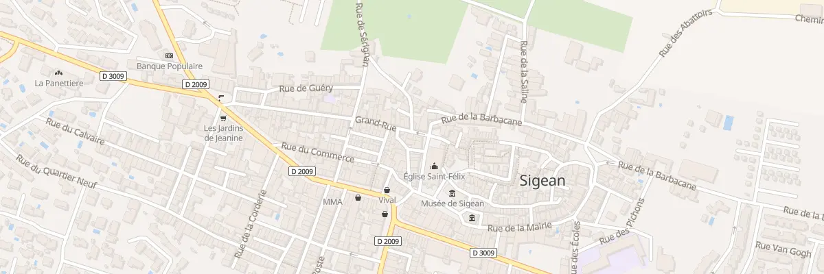 Plan du 3 Grand Rue à Sigean