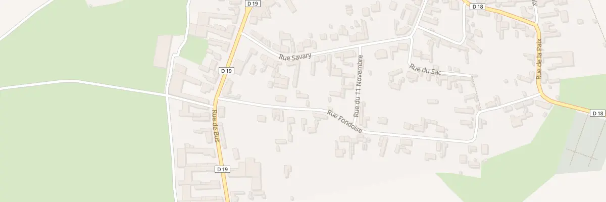 Plan du 1 Rue Fondoise à Bertincourt