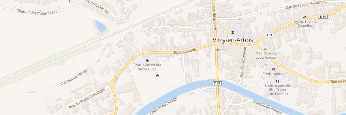 Plan du 5 Rue du Stade à Vitry-en-Artois