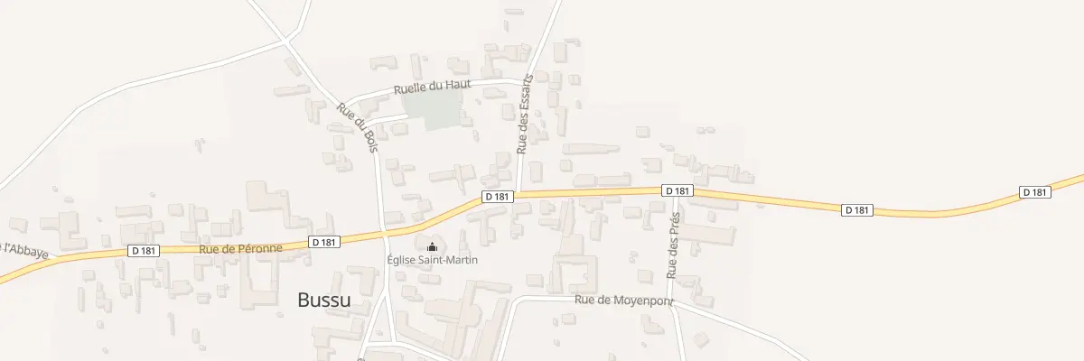 Plan du 2 Rue des Essarts à Bussu