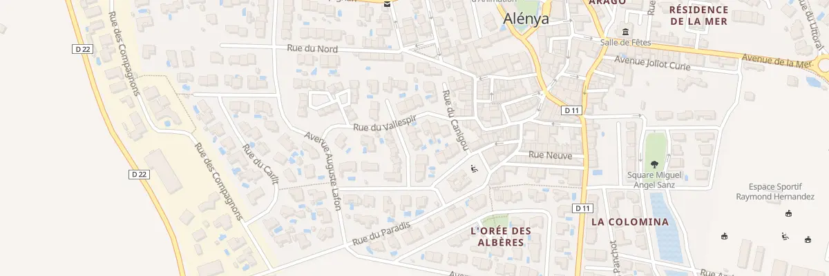 Plan du 12 Rue du Vallespir à Alénya