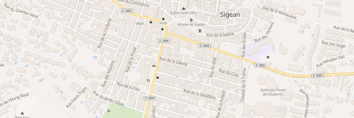 Plan du 13 Rue de la Liberte à Sigean