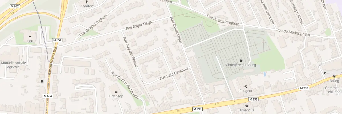 Plan du 6 Rue Edouard Manet à Lille