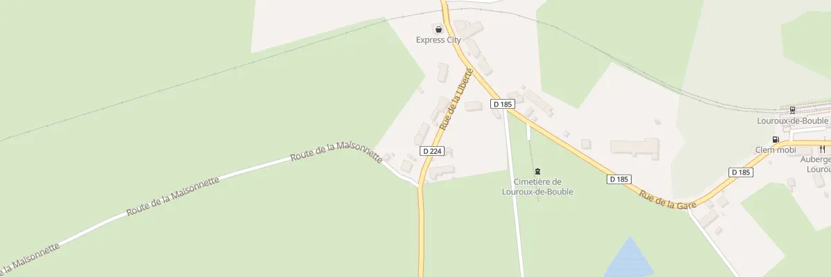 Plan du 6 Rue de la Liberté à Louroux-de-Bouble