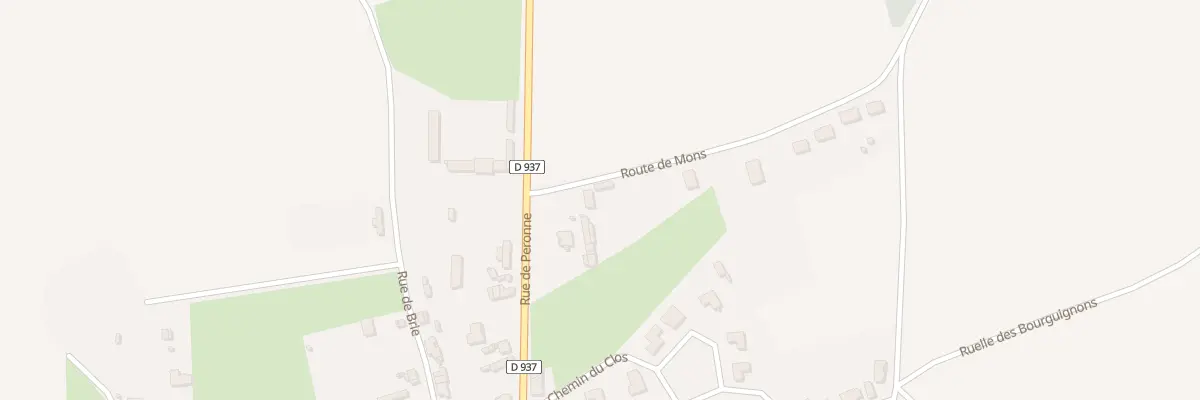Plan du 2 Rte de Mons à Athies
