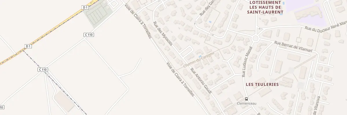 Plan du 30 Rue des Myosotis à Saint-Laurent-de-la-Salanque