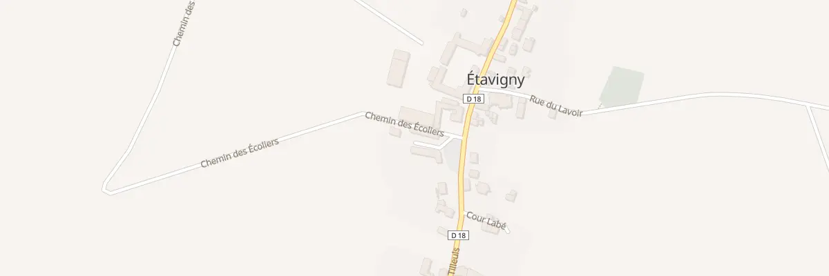 Plan du 7 Imp du Four à Étavigny