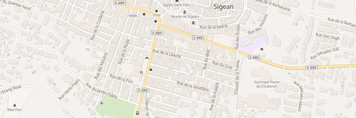 Plan du 22 Rue de la Liberte à Sigean