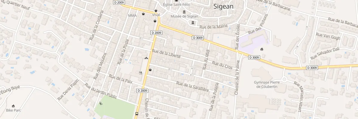 Plan du 24 Rue de la Liberte à Sigean