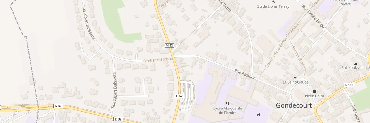 Plan du 14 Rue du Maréchal Leclerc à Gondecourt