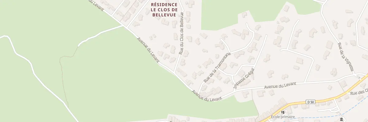 Plan du 50 Rue du Clos de Bellevue à Fitou
