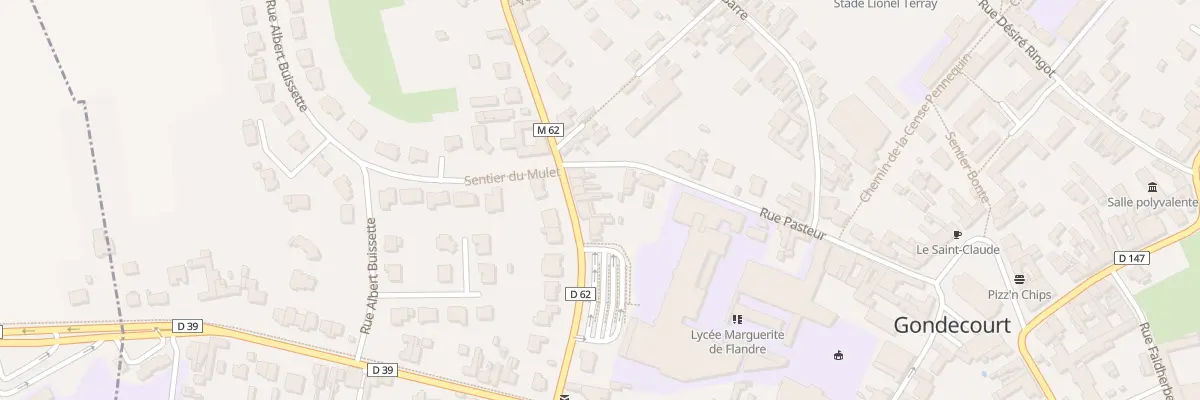 Plan du 10 Rue du Maréchal Leclerc à Gondecourt