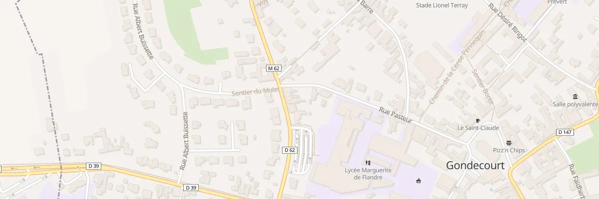 Plan du 12 Rue du Maréchal Leclerc à Gondecourt