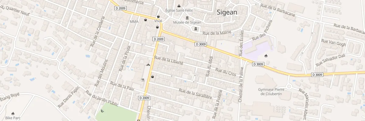 Plan du 21 Rue de la Liberte à Sigean