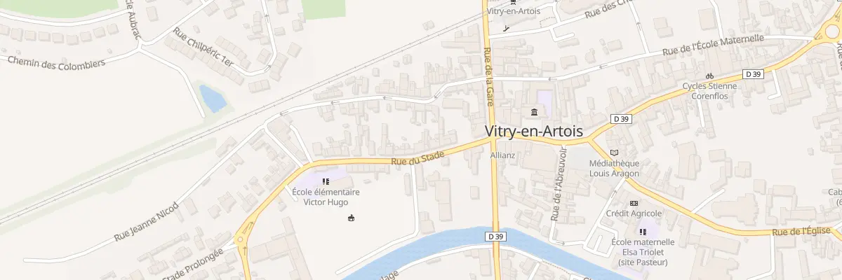 Plan du 8 Rue du Stade à Vitry-en-Artois