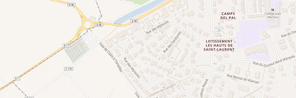 Plan du 17 Rue des Myosotis à Saint-Laurent-de-la-Salanque