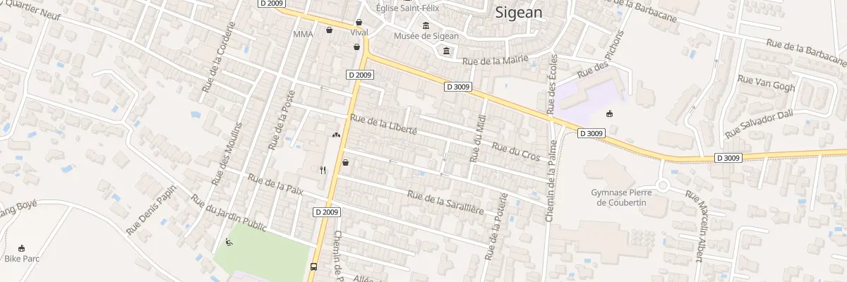 Plan du 28 Rue de la Liberte à Sigean