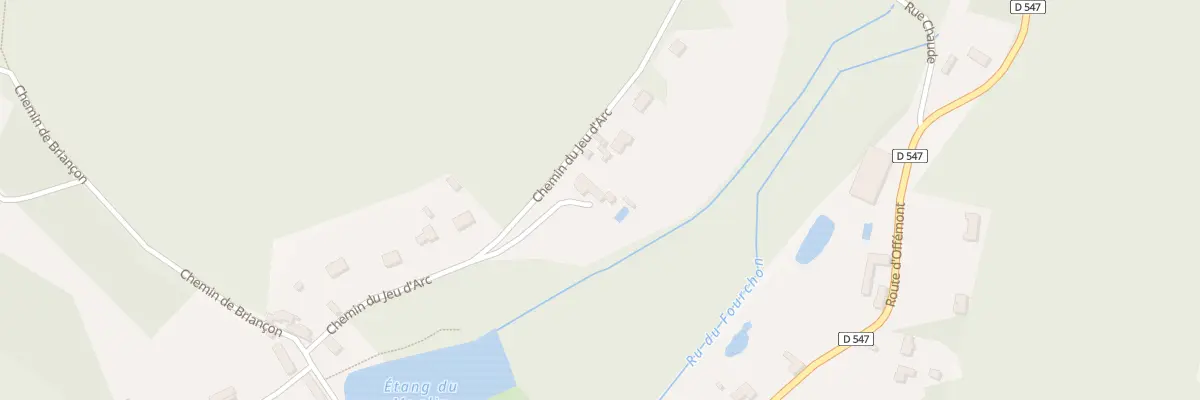 Plan du 2 Che du Jeu d’Arc à Saint-Crépin-aux-Bois