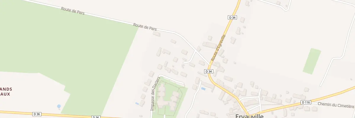 Plan du 1B Rte de Pers à Ervauville