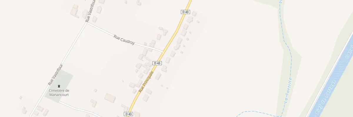 Plan du 12 Rue Principale à Étricourt-Manancourt