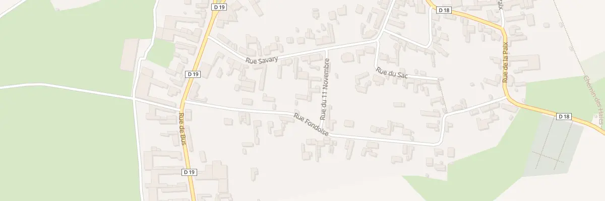 Plan du 5 Rue Fondoise à Bertincourt