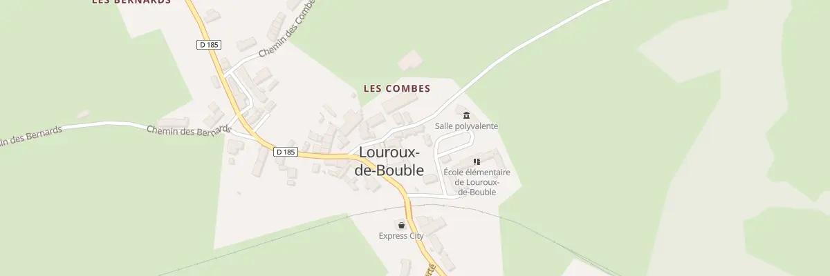 Plan du 8 Pl de l’Église à Louroux-de-Bouble