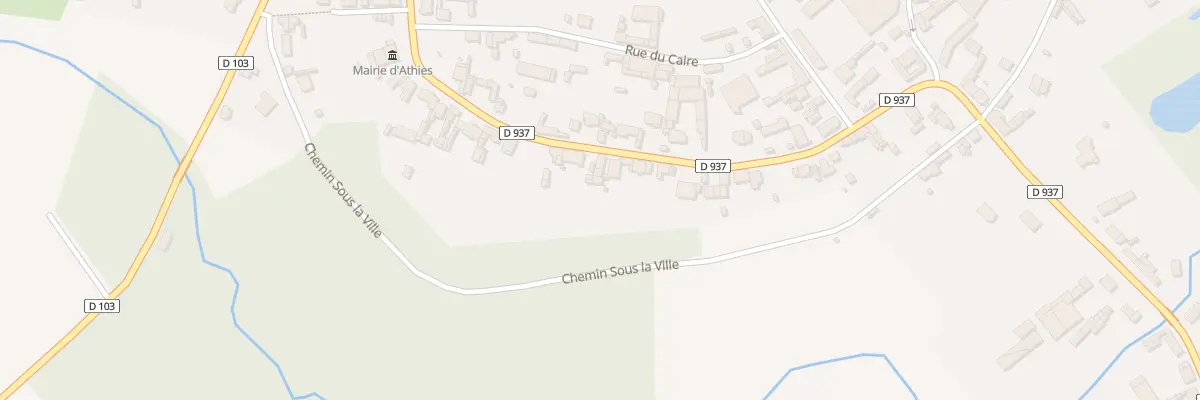 Plan du 32 Rue du Dessous à Athies