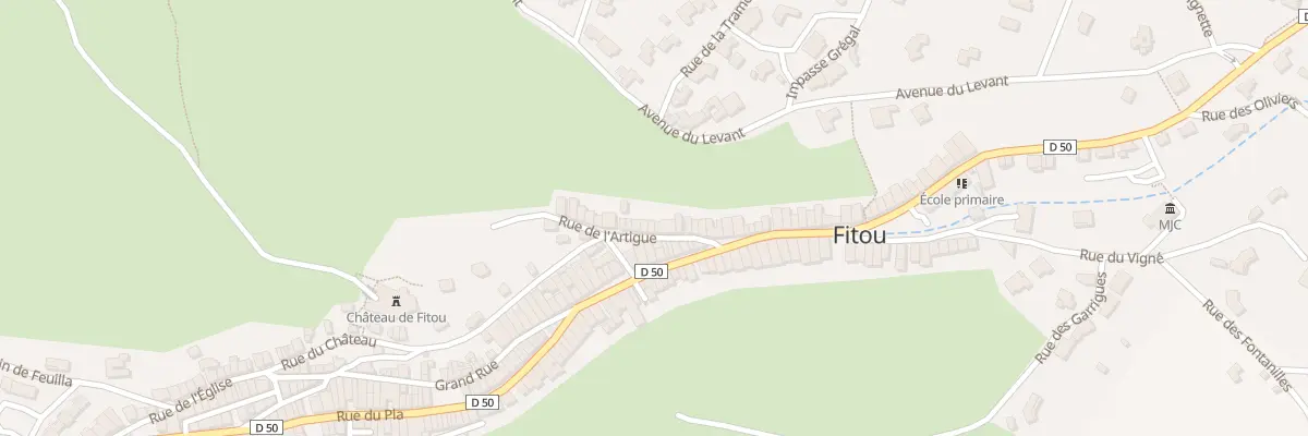 Plan du 13 Rue de l’Artigue à Fitou