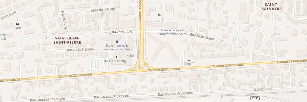 Plan du 2 Av Doc Paul Pompidor à Narbonne