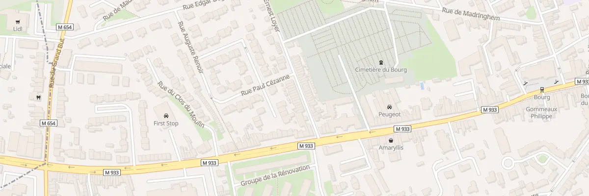 Plan du 13 Rue Ernest Loyer à Lille
