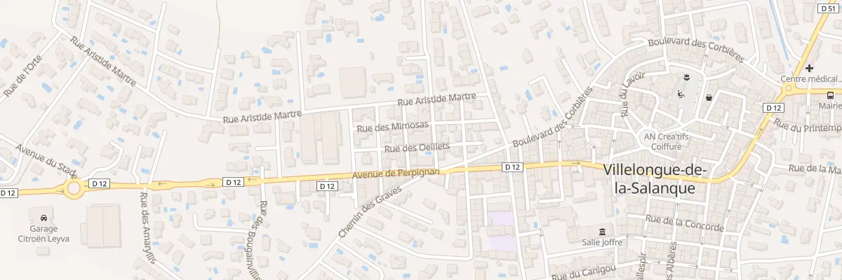 Plan du 6 Rue des Lilas à Villelongue-de-la-Salanque
