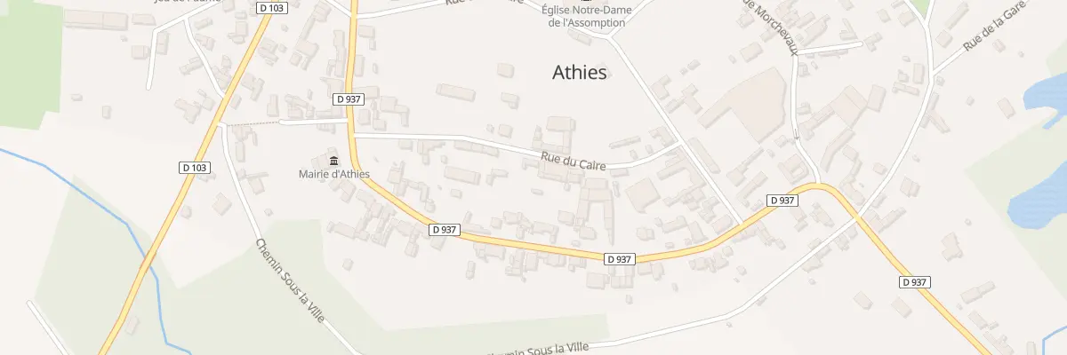 Plan du 14 Rue du Caire à Athies