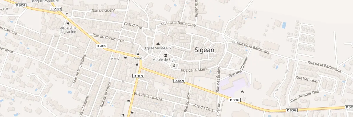 Plan du 4 Rue des Remparts à Sigean