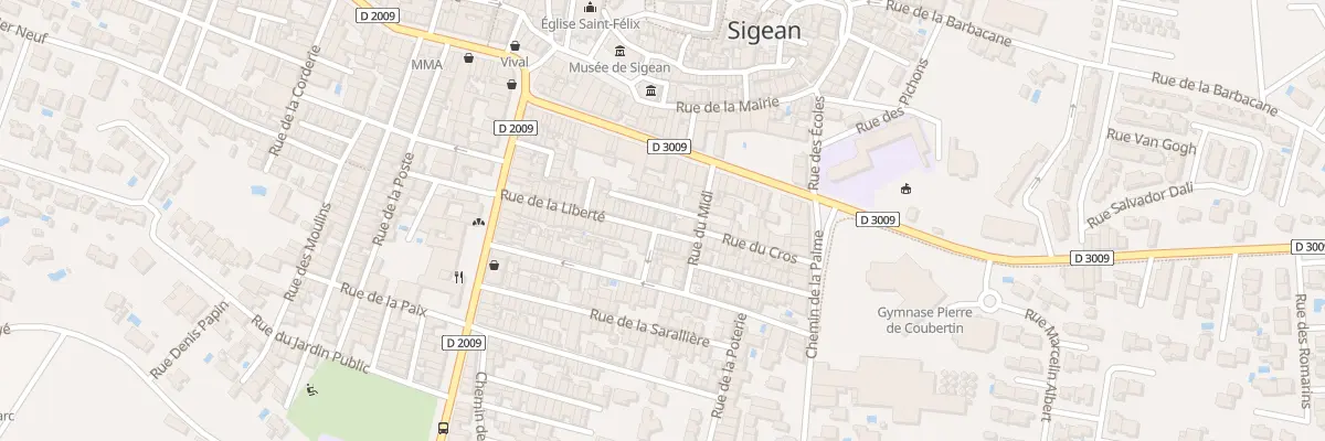 Plan du 37 Rue de la Liberte à Sigean