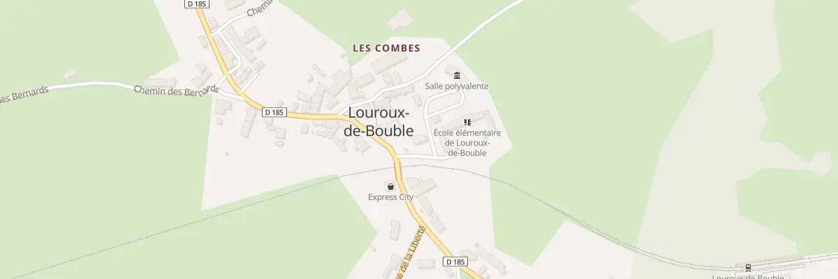 Plan du 1 Rue des Écoles à Louroux-de-Bouble