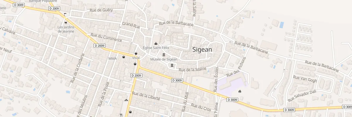 Plan du 6 Rue des Remparts à Sigean